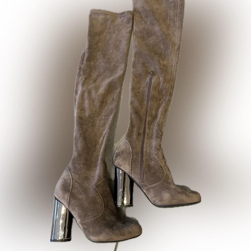 Jeffrey Campbell over the knee suede boots